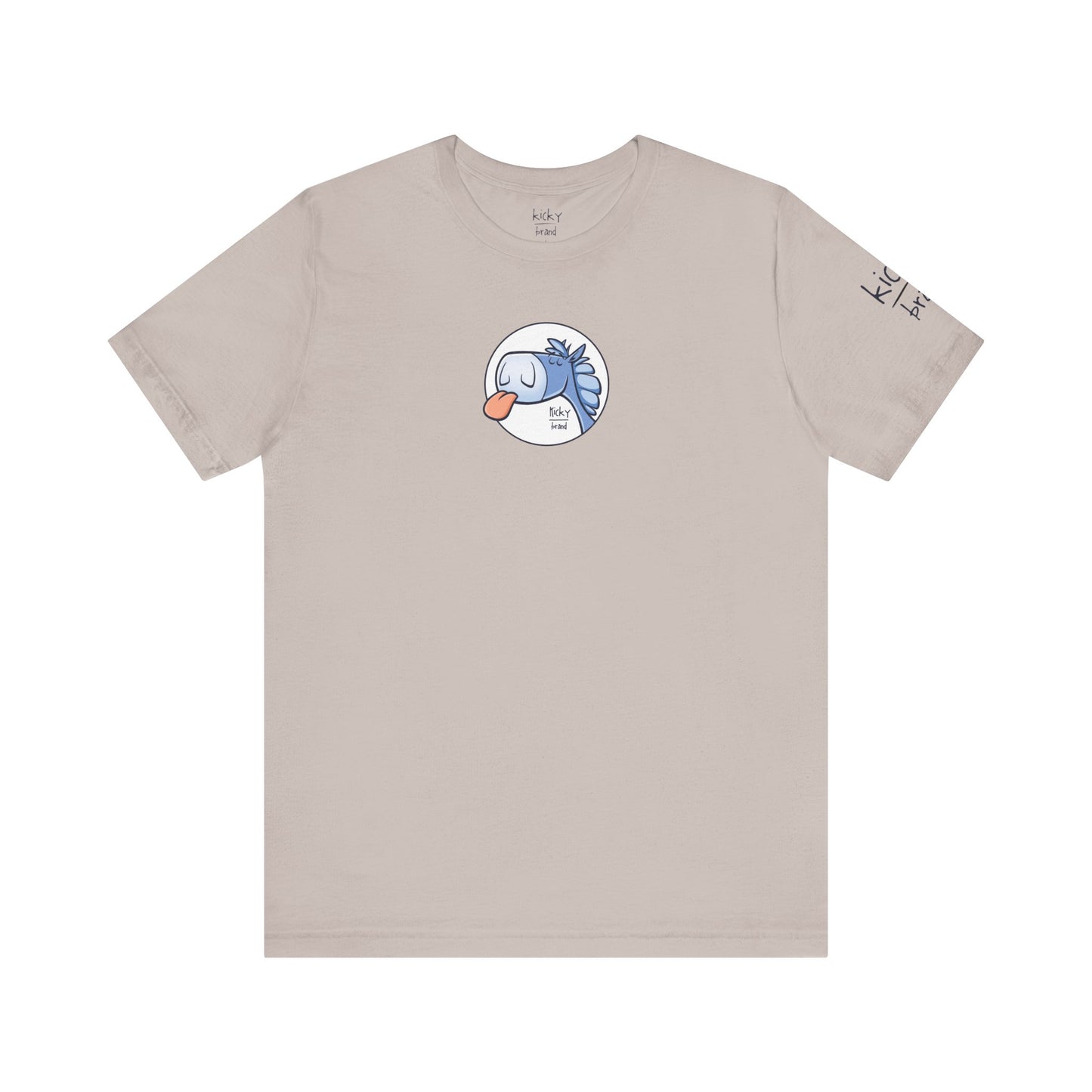 Buck Off Steve Logo Blue Tee