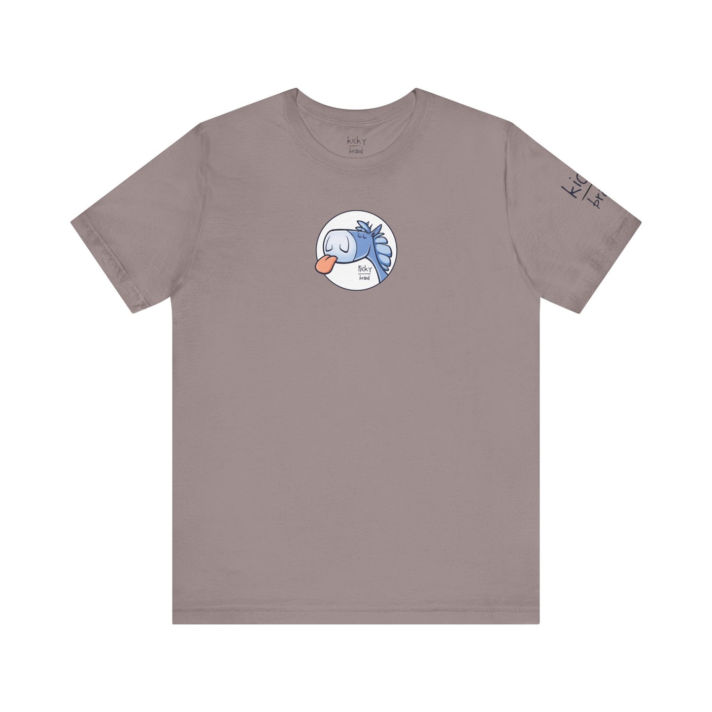 Buck Off Steve Logo Blue Tee