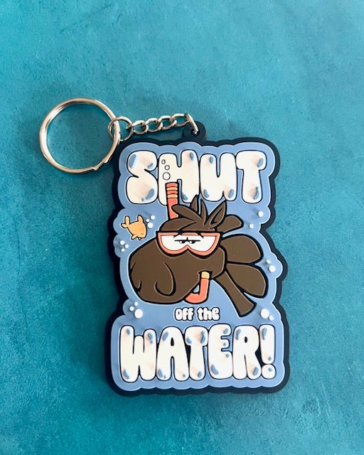 "Shut Off the Water" Horse Keychain Water-minder w/ Optional Wristlet