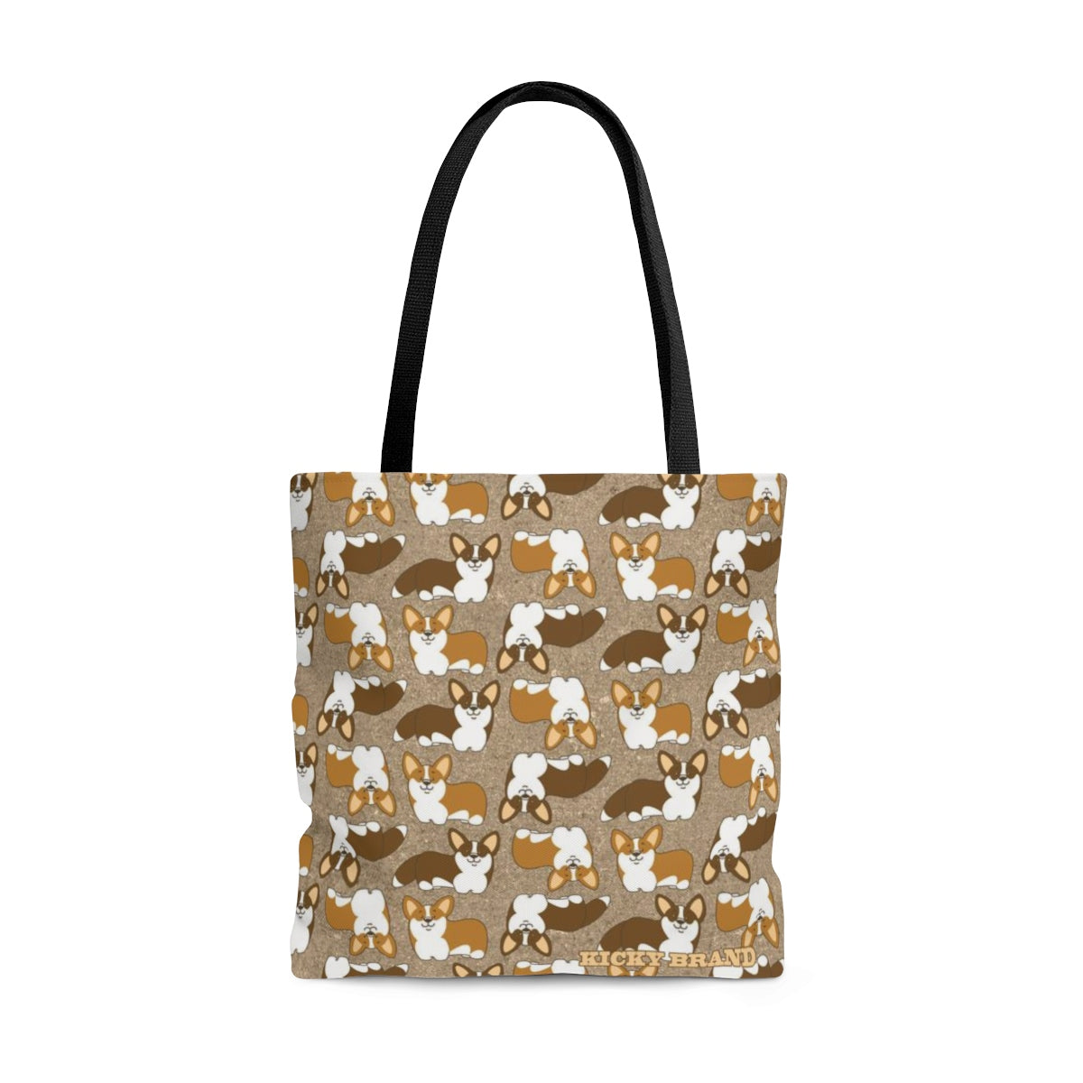 Corgi Crazy Tote Bag - Nutmeg