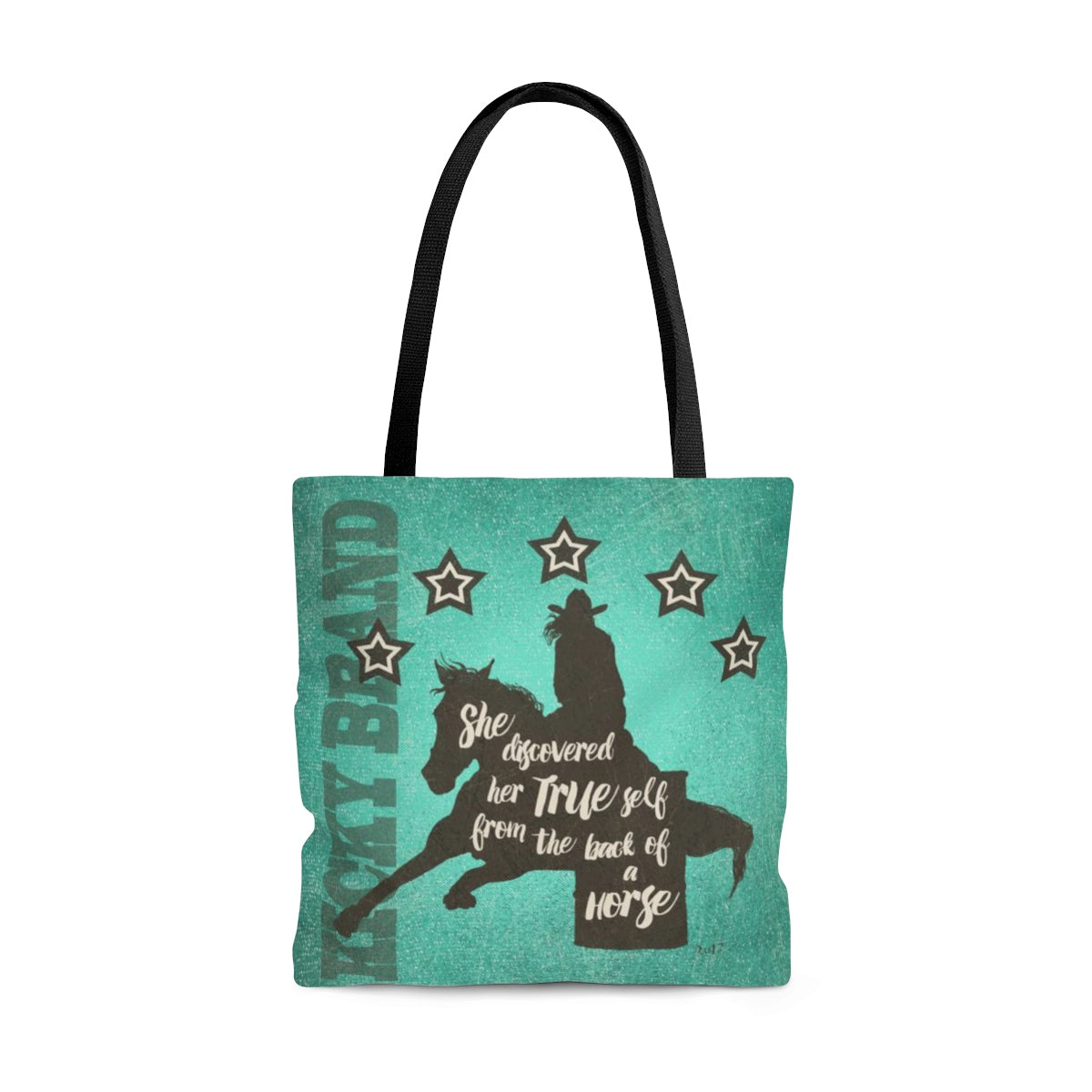 "Her True Self" Barrel Racer Tote Bag