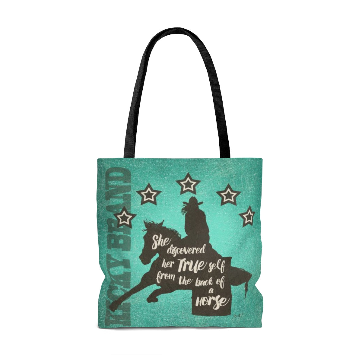 "Her True Self" Barrel Racer Tote Bag