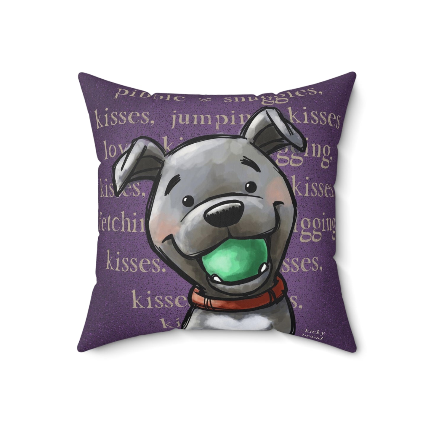 Pibble Throw Pillow