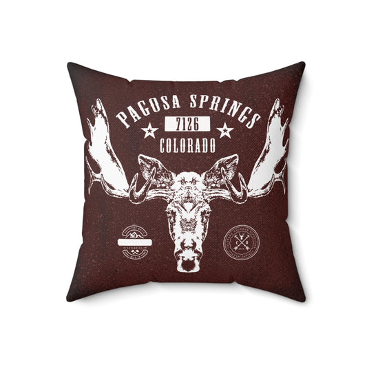 Pagosa Springs Moose Throw Pillow