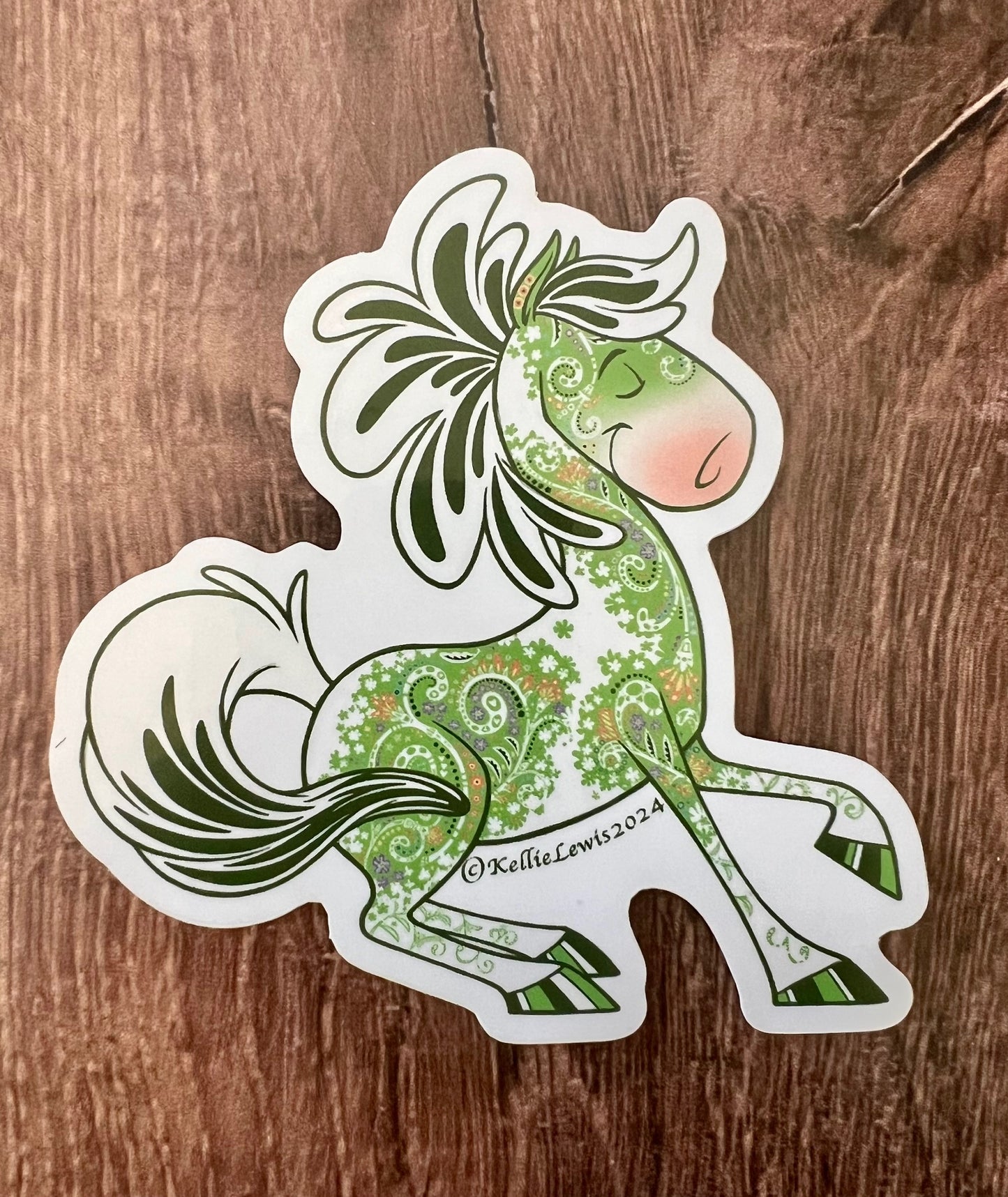 Equiflora Verde Sticker