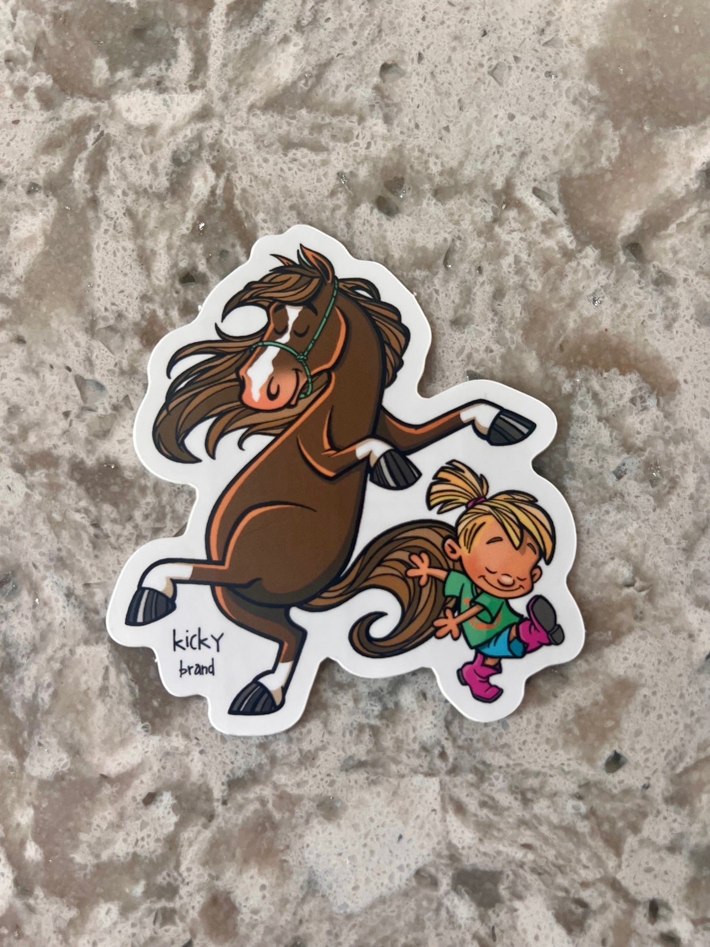 Twistin' Horse Sticker