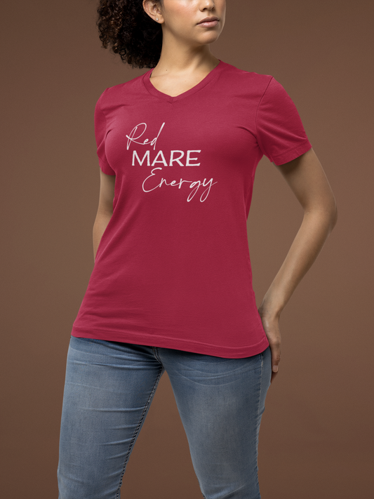 Red Mare Energy Unisex V-Neck Tee