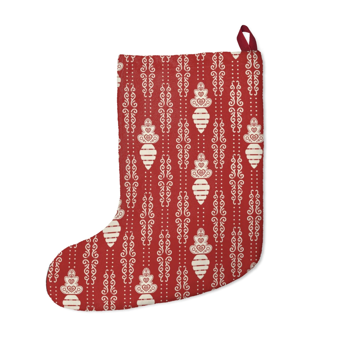 White Carrot Christmas Stocking