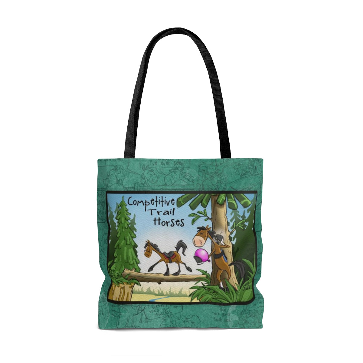 Competitive Trail Horse Tote Bag