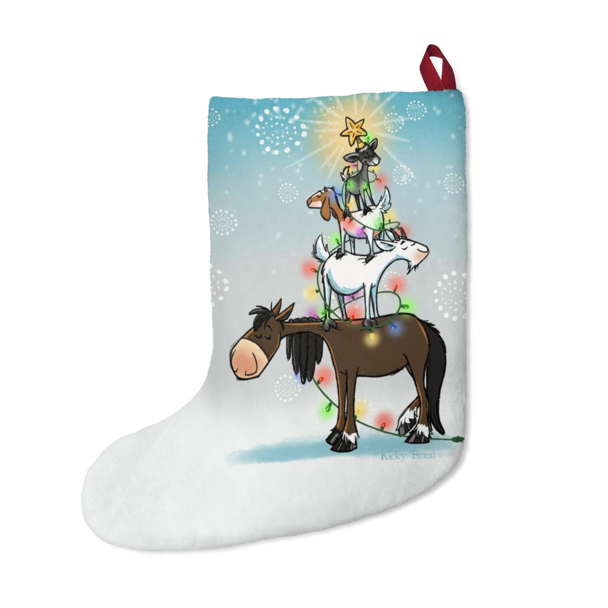 Merry Goatmas Christmas Stocking