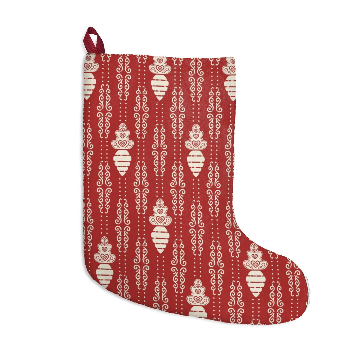 White Carrot Christmas Stocking