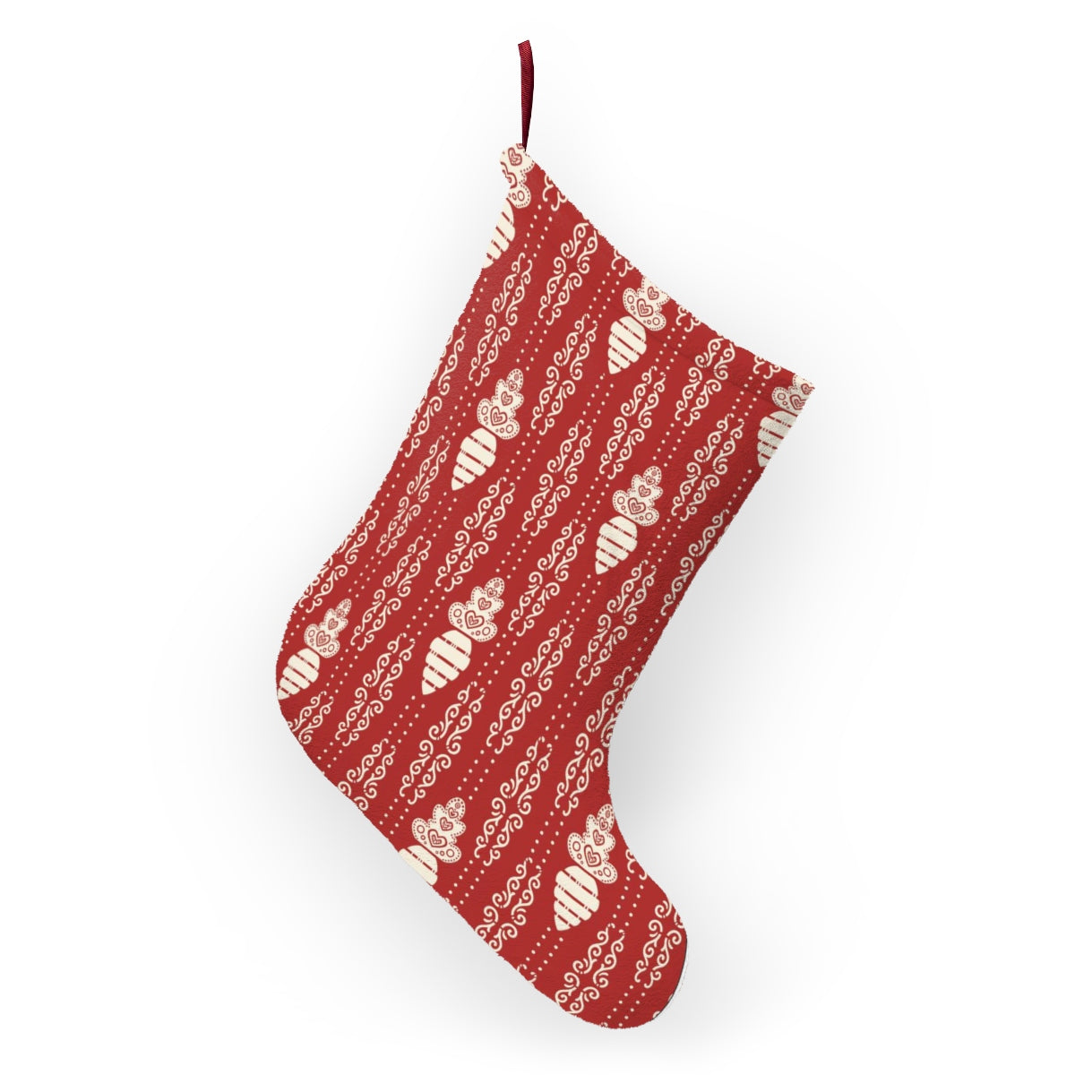 White Carrot Christmas Stocking